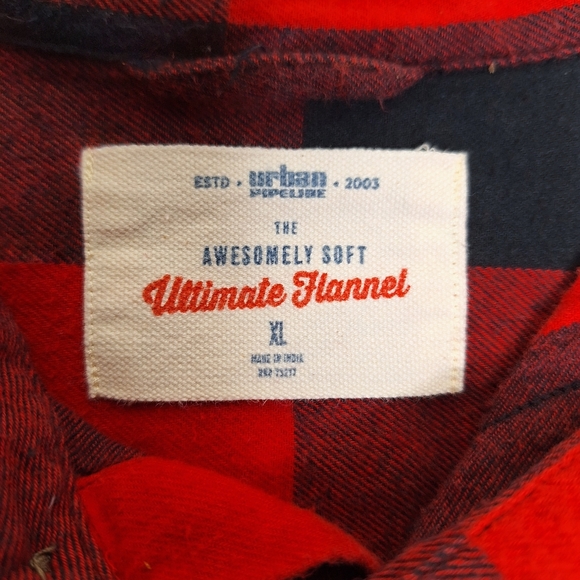 Urban Pipeline button-down ultimate flannel Buffalo plaid size XL. - Picture 6 of 6